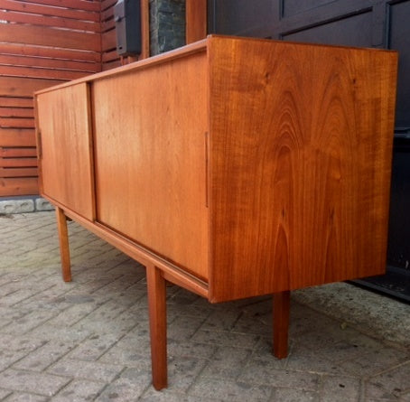 REFINISHED Danish MCM Teak Sideboard Media TV Console 70" - Mid Century Modern Toronto