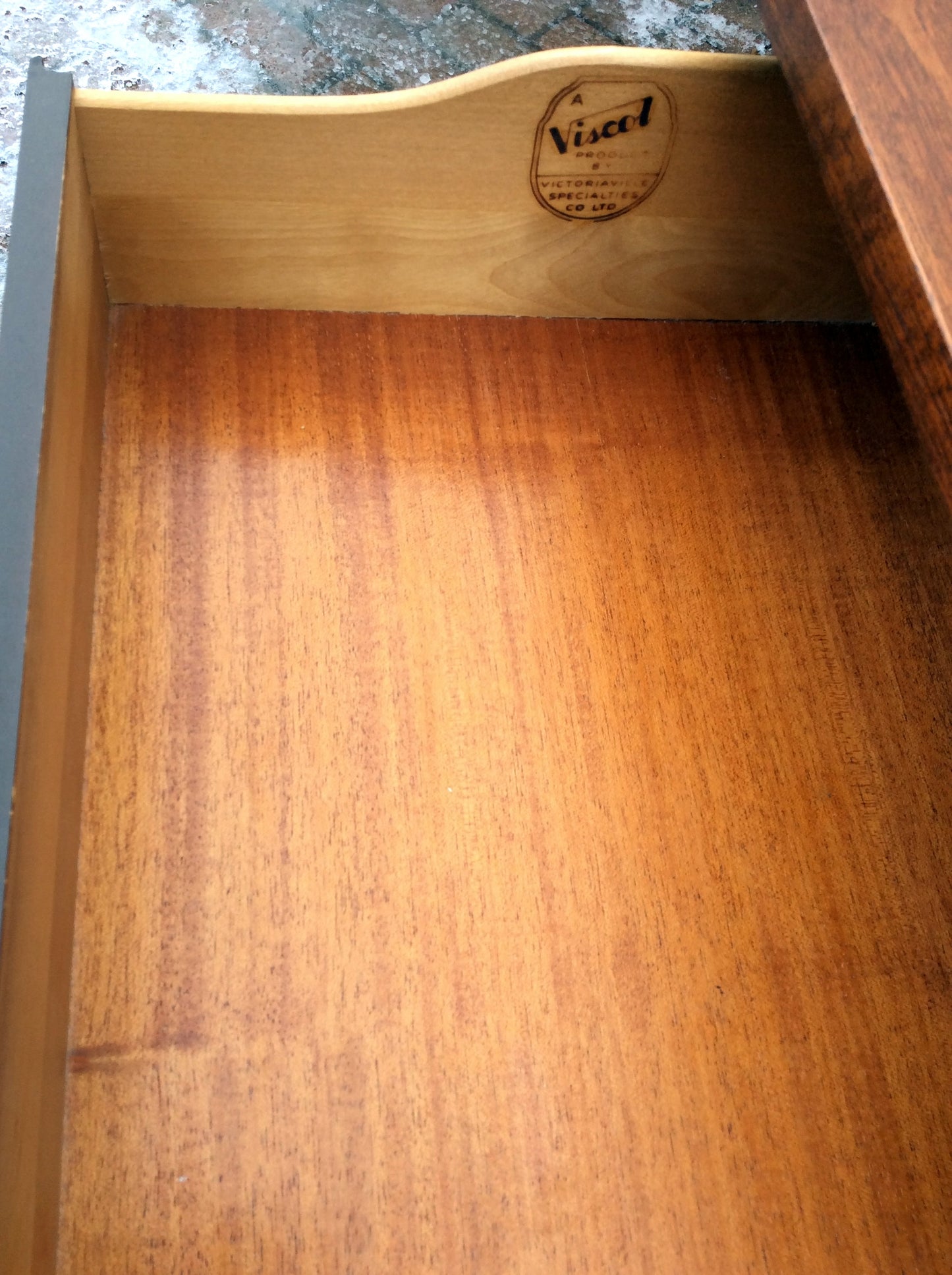 REFINISHED Mid Century Modern Teak or Walnut 9 Drawer Dresser Credenza Sideboard 3-Dimensional 7 ft - Mid Century Modern Toronto