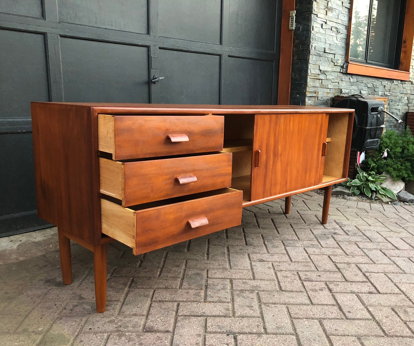 REFINISHED MCM Sideboard Buffet TV Media Console 70.5" - Mid Century Modern Toronto