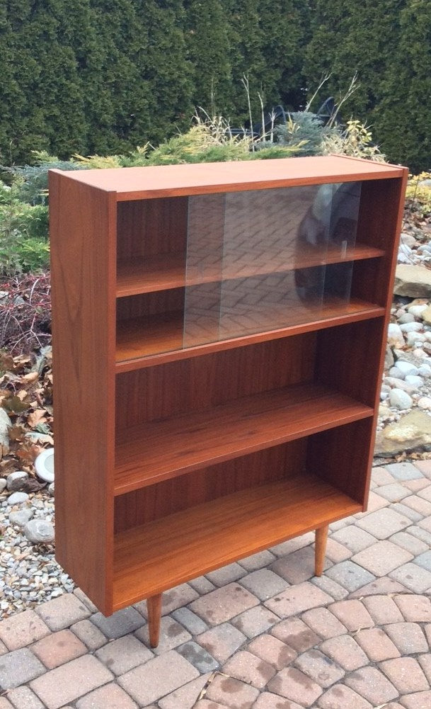 Danish Mid Century Modern Teak Display China cabinet RESTORED - Mid Century Modern Toronto