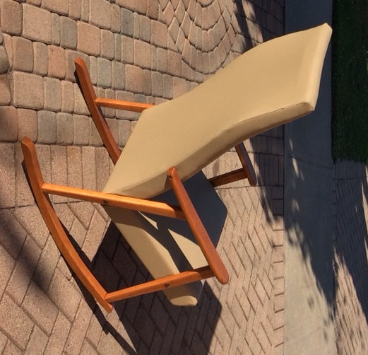 Mid-Century Modern Rocking Chair by Johanson REUPHOLSTERED REFINISHED - Mid Century Modern Toronto