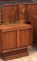 REFINISHED MCM Walnut Brutalist Nightstands, Mirror, Headboard w metal queen size bed frame, in Paul Evans style , PERFECT - Mid Century Modern Toronto