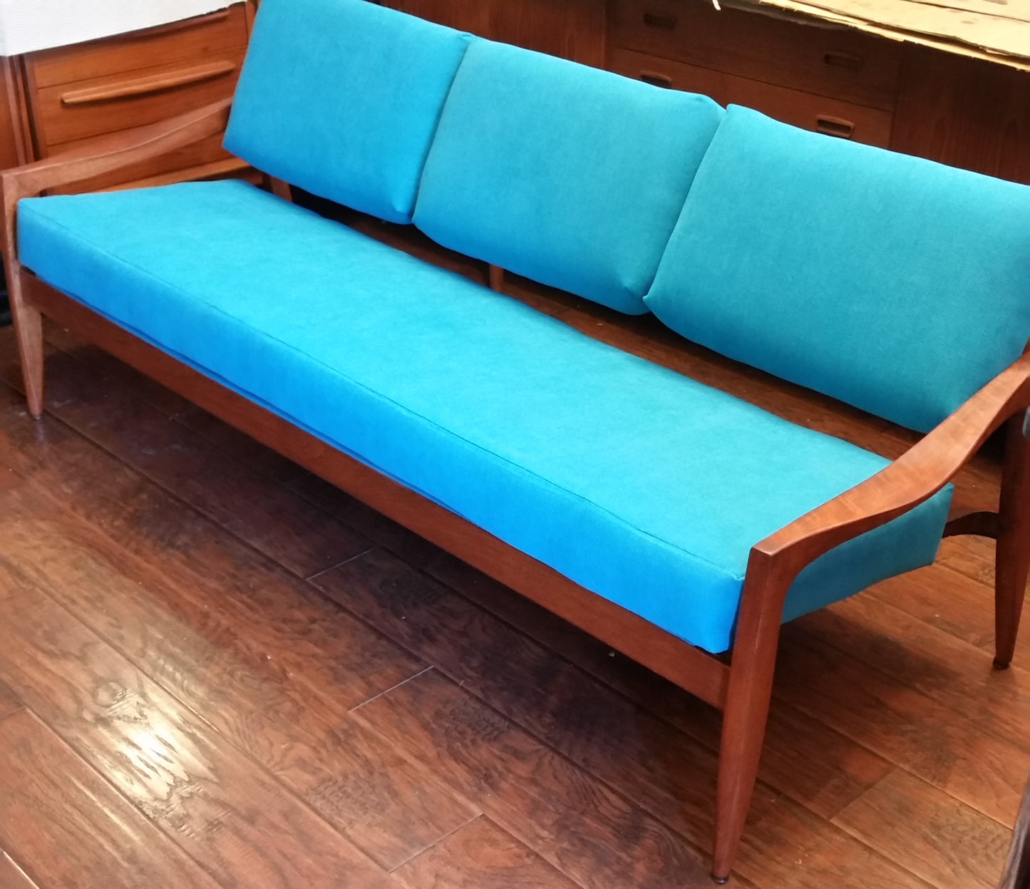 REFINISHED REUPHOLSTERED MCM SOFA by Jan Kuypers for Imperial Furniture - Mid Century Modern Toronto