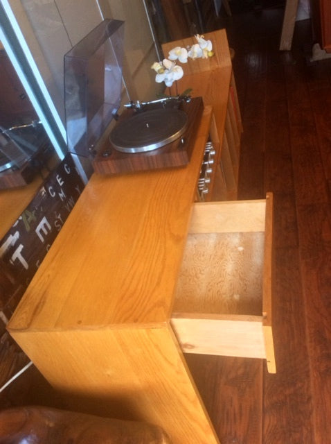 MCM Office Record Media TV Hallway Console with cubby holes - Mint - Mid Century Modern Toronto