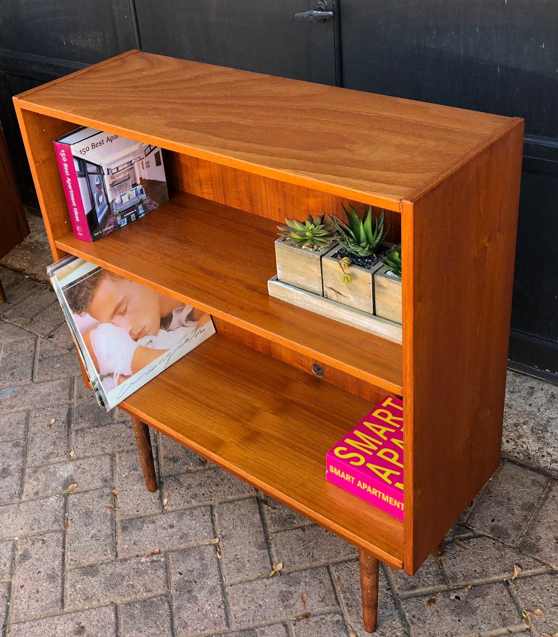 REFINISHED MCM  Teak Display Bookcase Small 32" - Mid Century Modern Toronto