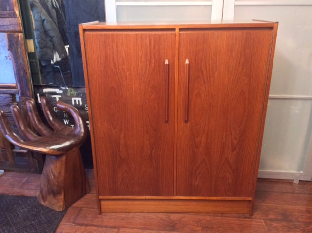 MCM Teak Tall Dresser Wardrobe Gentlemen’s Chest REFINISHED - Mid Century Modern Toronto