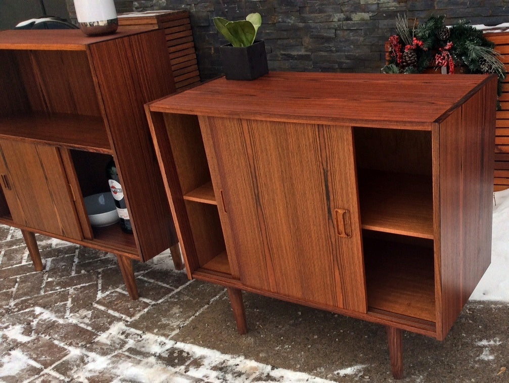Mid Century Modern Danish Rosewood Sideboard TV Media Record Console 34” Restored - Mid Century Modern Toronto