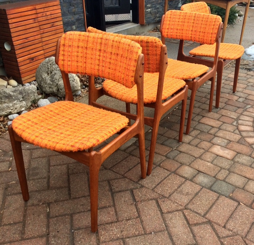 4 Erik Buch Model OD-49 Mid Century Modern Teak Dining Chairs, each $299 - Mid Century Modern Toronto