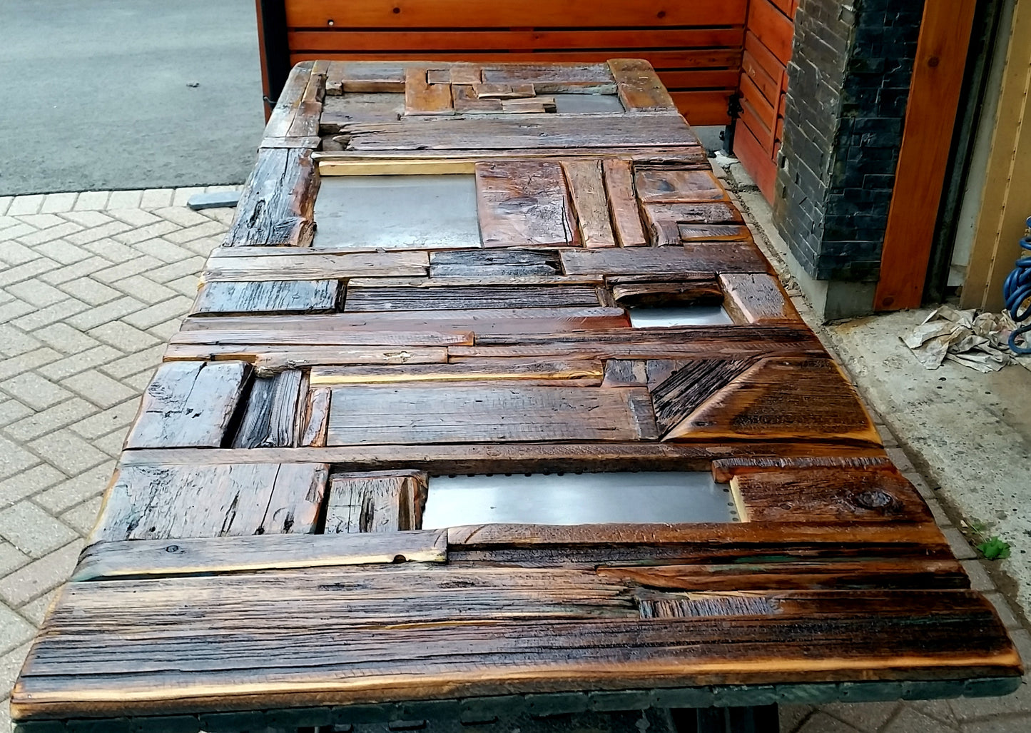 Sliding Barn Door Modern Rustic Industrial - One of the Kind - Mid Century Modern Toronto