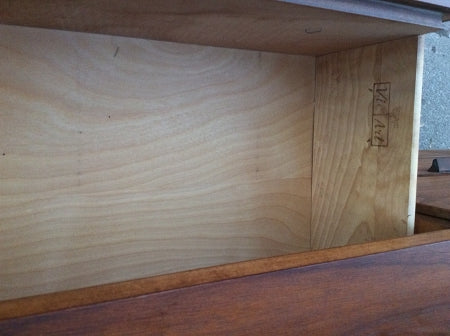 REFINISHED Walnut Mid Century Modern Dresser - Mid Century Modern Toronto