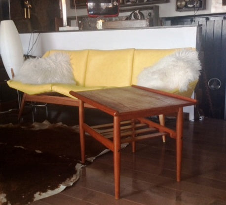 Danish MCM Teak Accent Table in style Greta Jalk REFINISHED - Mid Century Modern Toronto