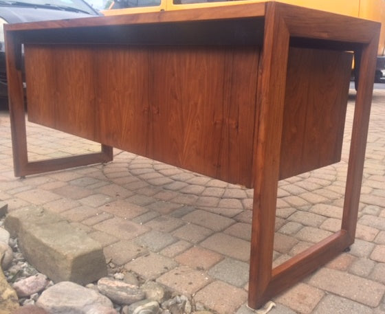 ON HOLD REFINISHED Brazilian MCM Rosewood Office Credenza or TV Console 54" - Mid Century Modern Toronto