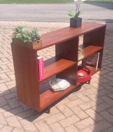 REFINISHED MCM Teak Divider Bookcase 48" - Mid Century Modern Toronto