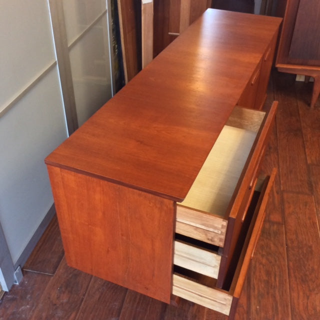 REFINISHED MCM Teak Sideboard Bar TV Console Compact 59.5" - Mid Century Modern Toronto
