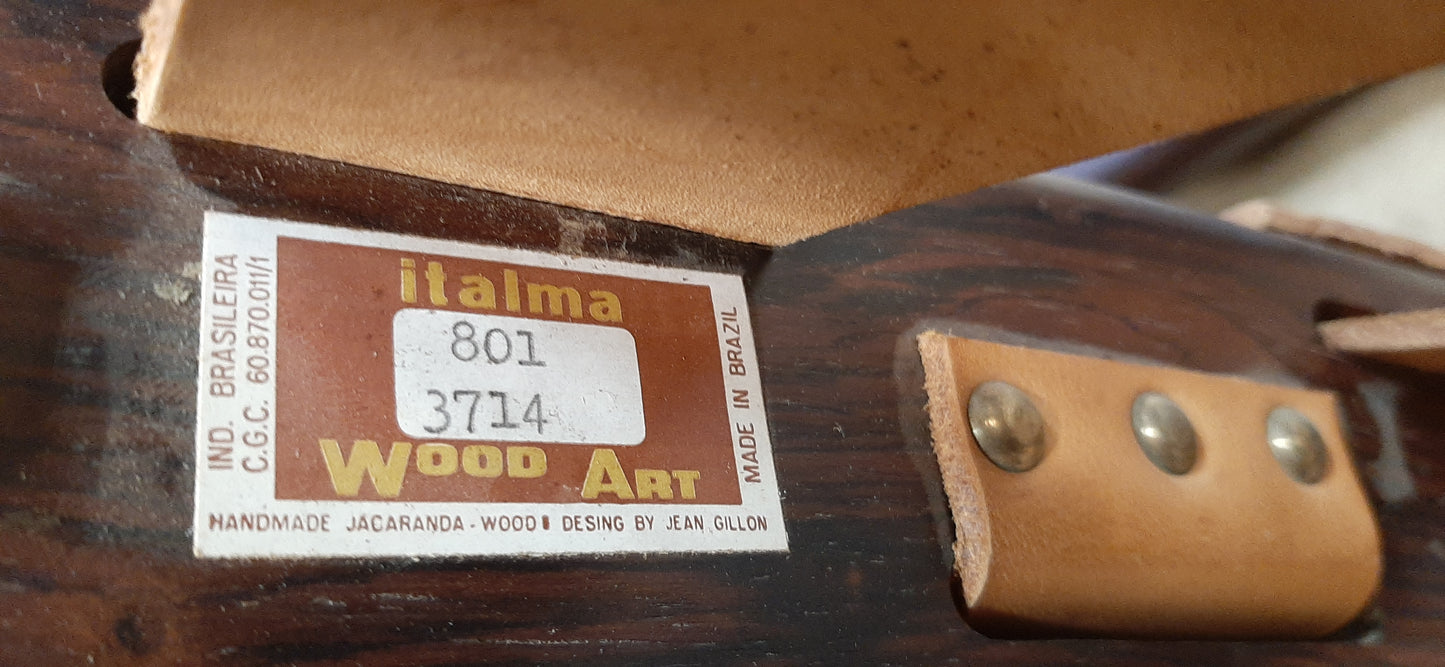 RESTORED Leather & Jacaranda Lounge Chair by Jean Gillon, made in Brazil, PERFECT - Mid Century Modern Toronto