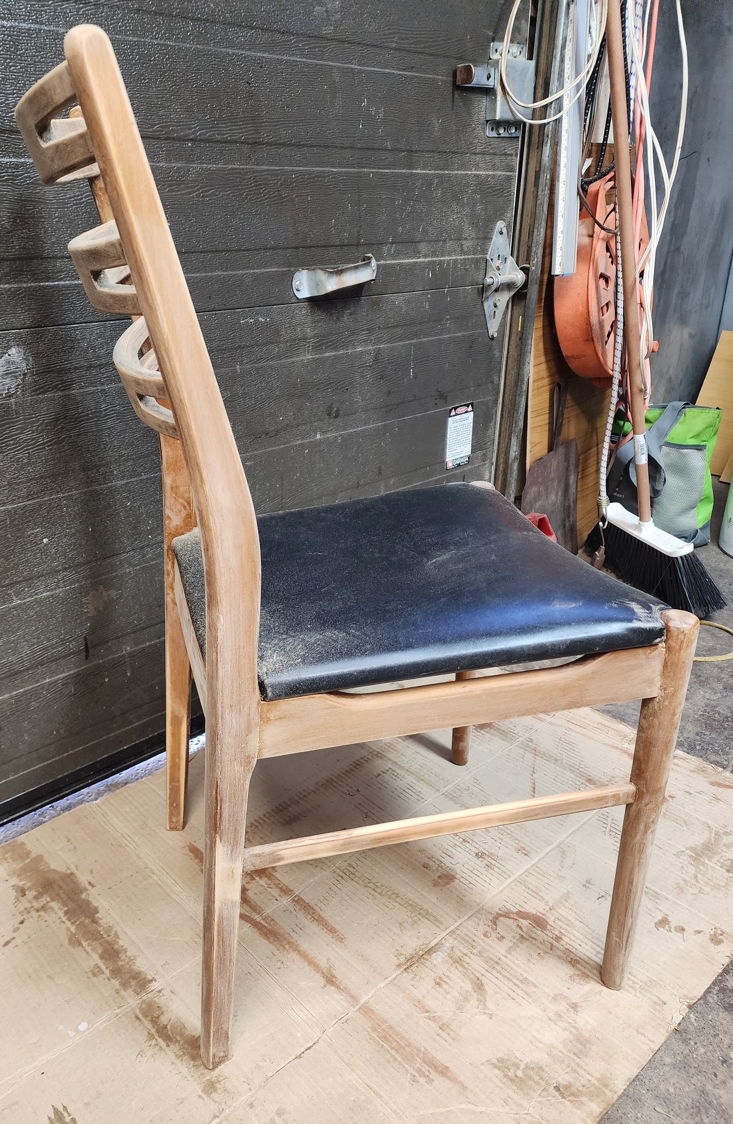 4 RESTORED Danish Mid Century Modern Teak Chairs by Farstrup, model 210, One FREE