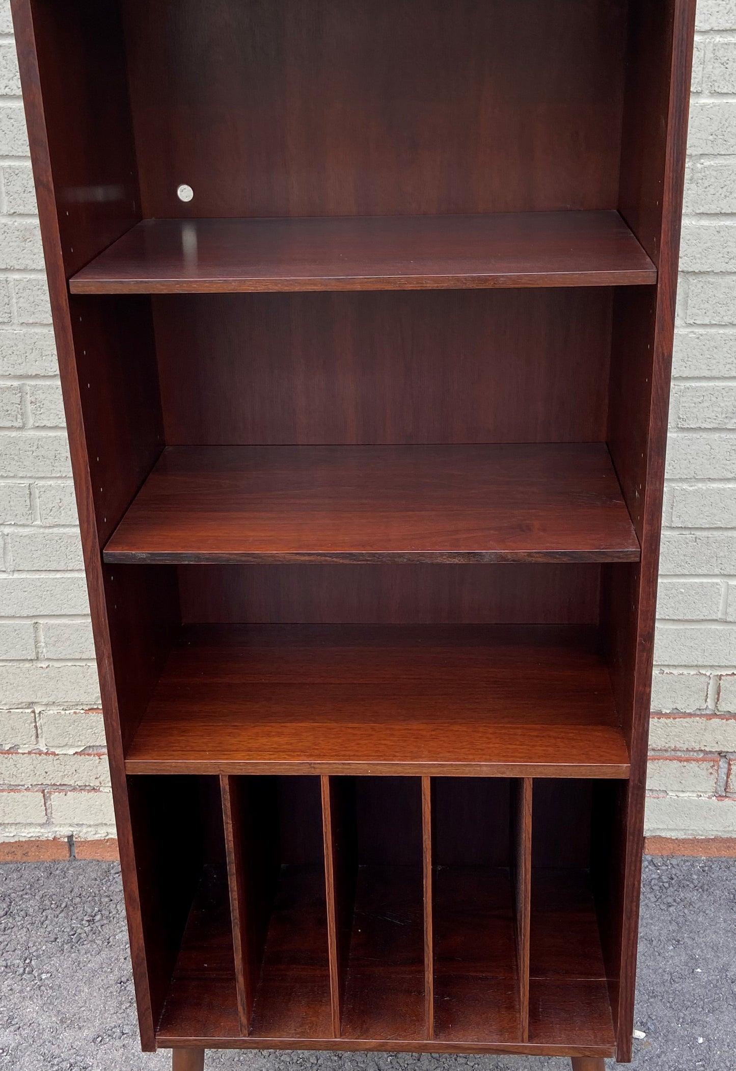 RESTORED Danish MCM Rosewood Record or Display Cabinet 22", perfect