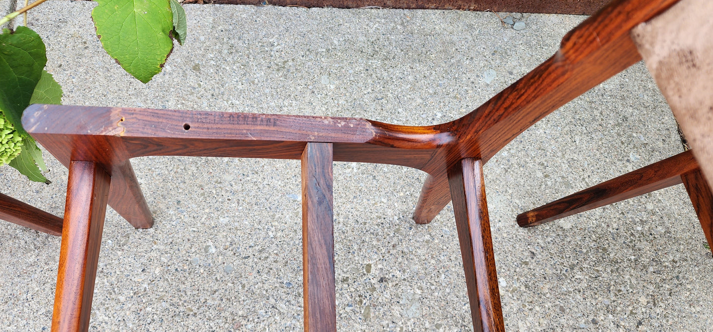 Choose Fabric! 6 RESTORED Danish Mid Century Modern Brazilian Rosewood Chairs