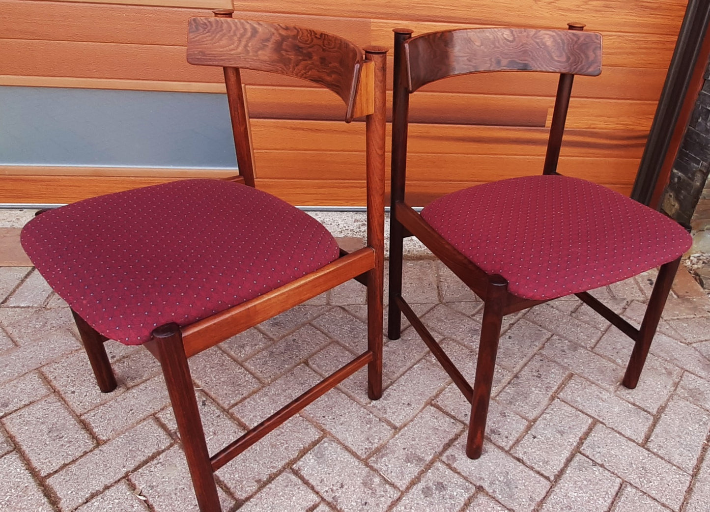 4+2 RESTORED Danish Mid Century Modern Brazilian Rosewood Dining Chairs