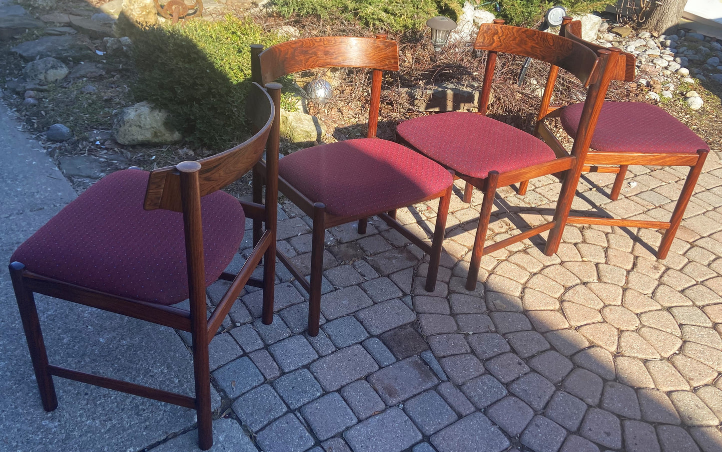 4+2 RESTORED Danish Mid Century Modern Brazilian Rosewood Dining Chairs