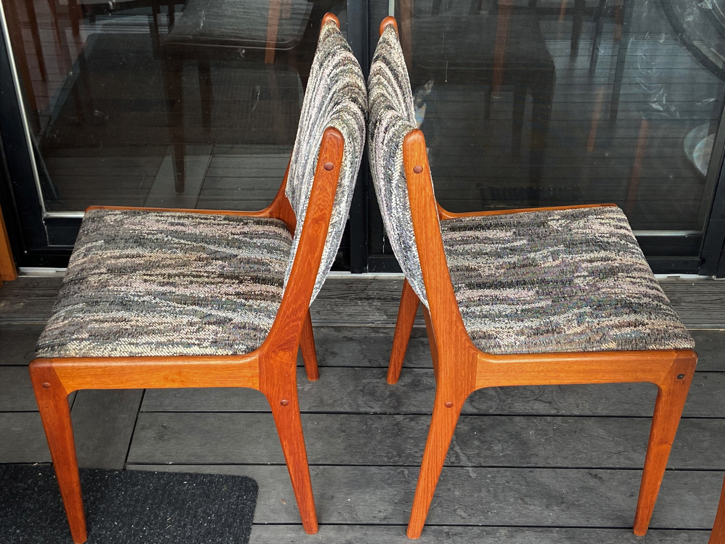 6 REFINISHED Danish MCM Teak Dining Chairs