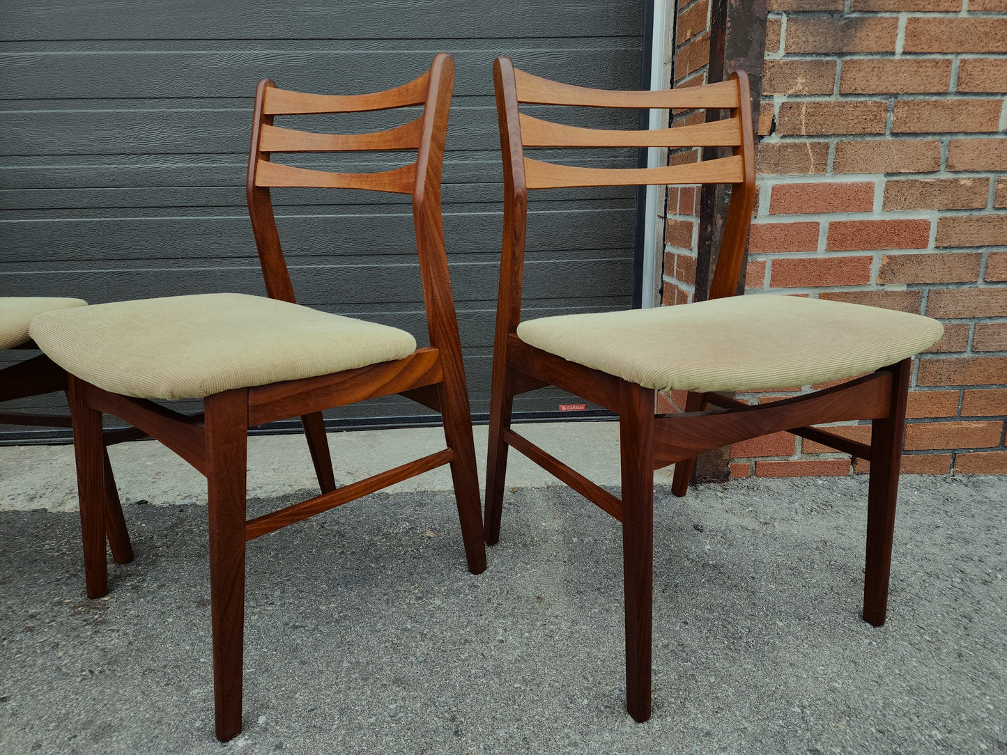 6 RESTORED Danish Mid Century Modern Teak Chairs will be REUPHOLSTERED
