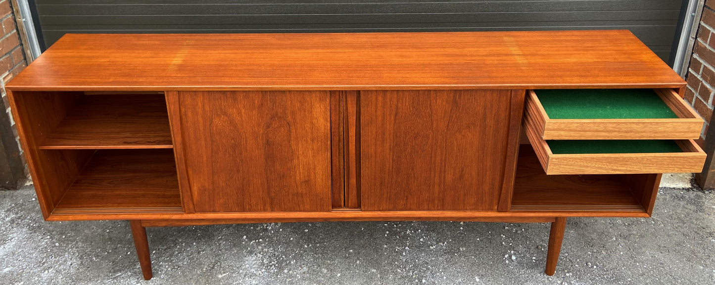 REFINISHED Danish Mid Century Modern Teak Sideboard by STM, Narrow 77"