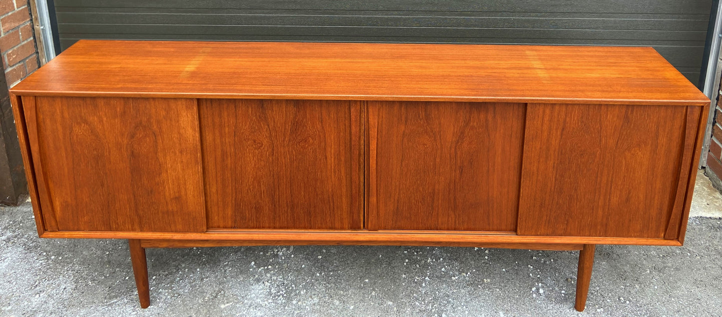 REFINISHED Danish Mid Century Modern Teak Sideboard by STM, Narrow 77"