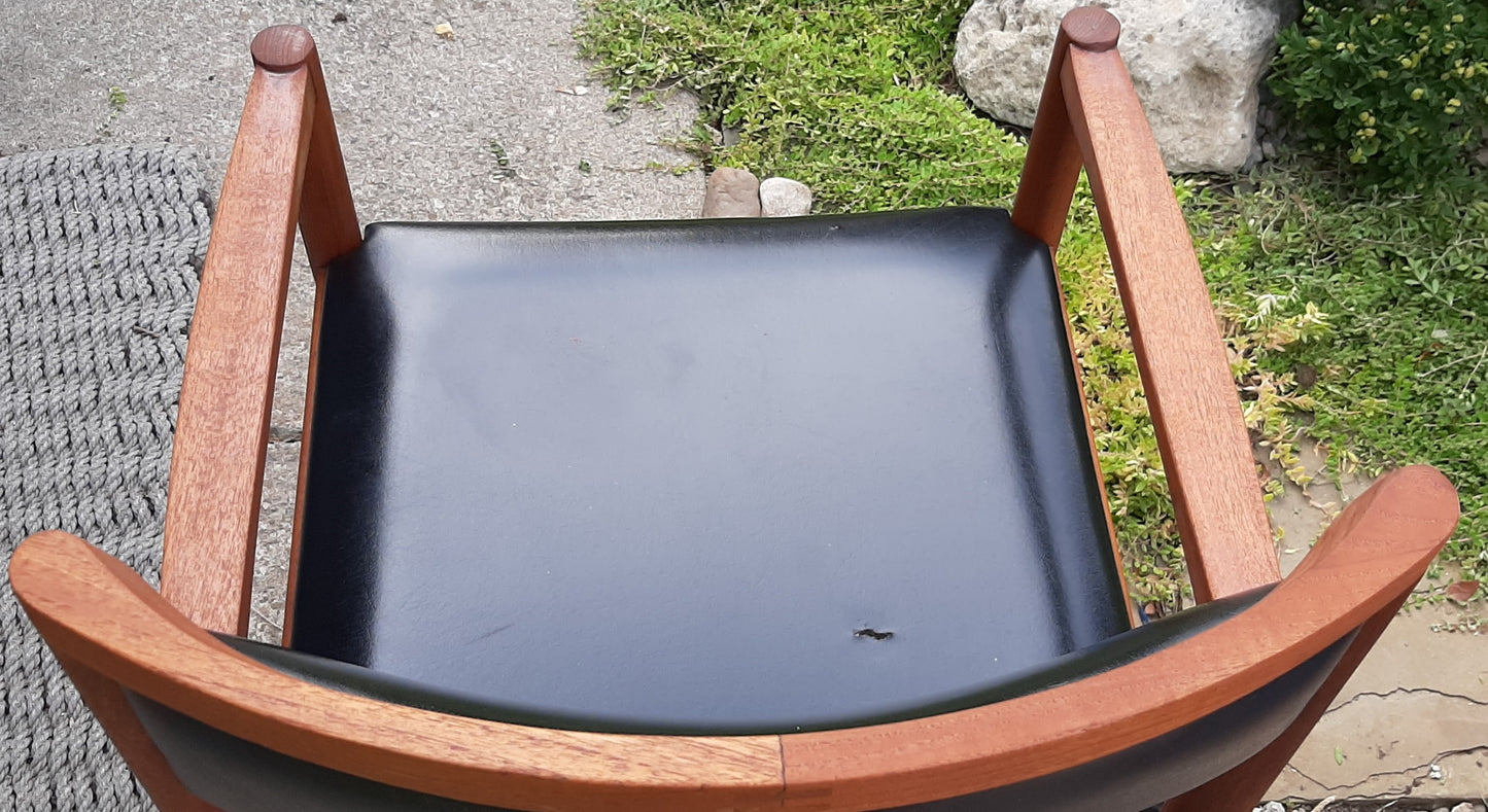 4 Danish MCM Teak Arm Chairs REFINISHED