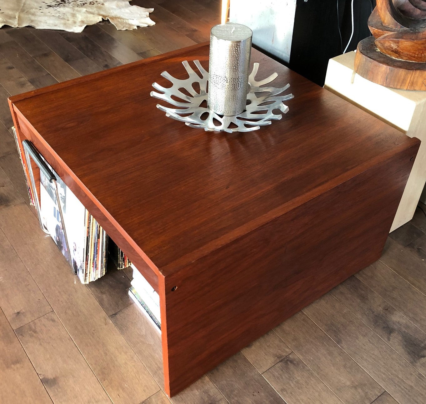 REFINISHED Danish MCM Teak Accent or Coffee Table large, square 30", perfect - Mid Century Modern Toronto