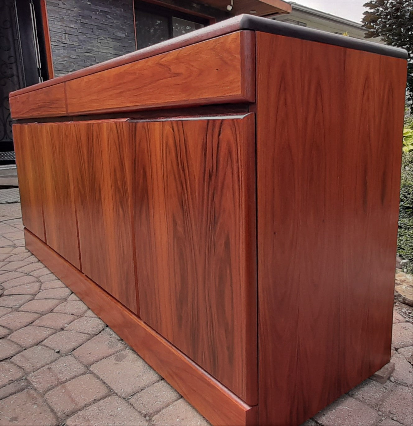 REFINISHED Danish Modern Rosewood Buffet Sideboard by Sannemann 69" PERFECT - Mid Century Modern Toronto