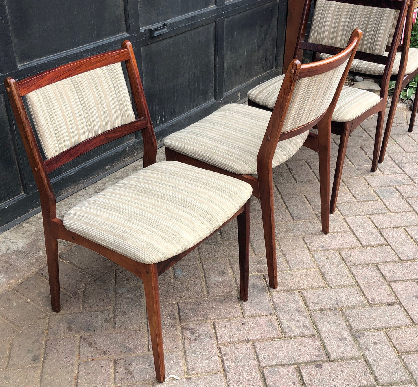 4 Danish MCM Brazilian Rosewood Chairs by Spottrup RESTORED, each $275 - Mid Century Modern Toronto