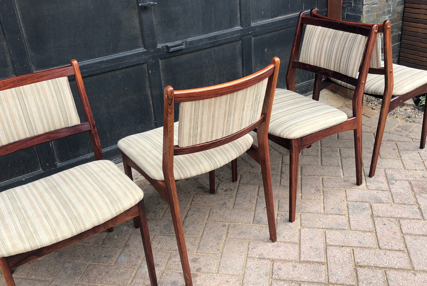 4 Danish MCM Brazilian Rosewood Chairs by Spottrup RESTORED, each $275 - Mid Century Modern Toronto