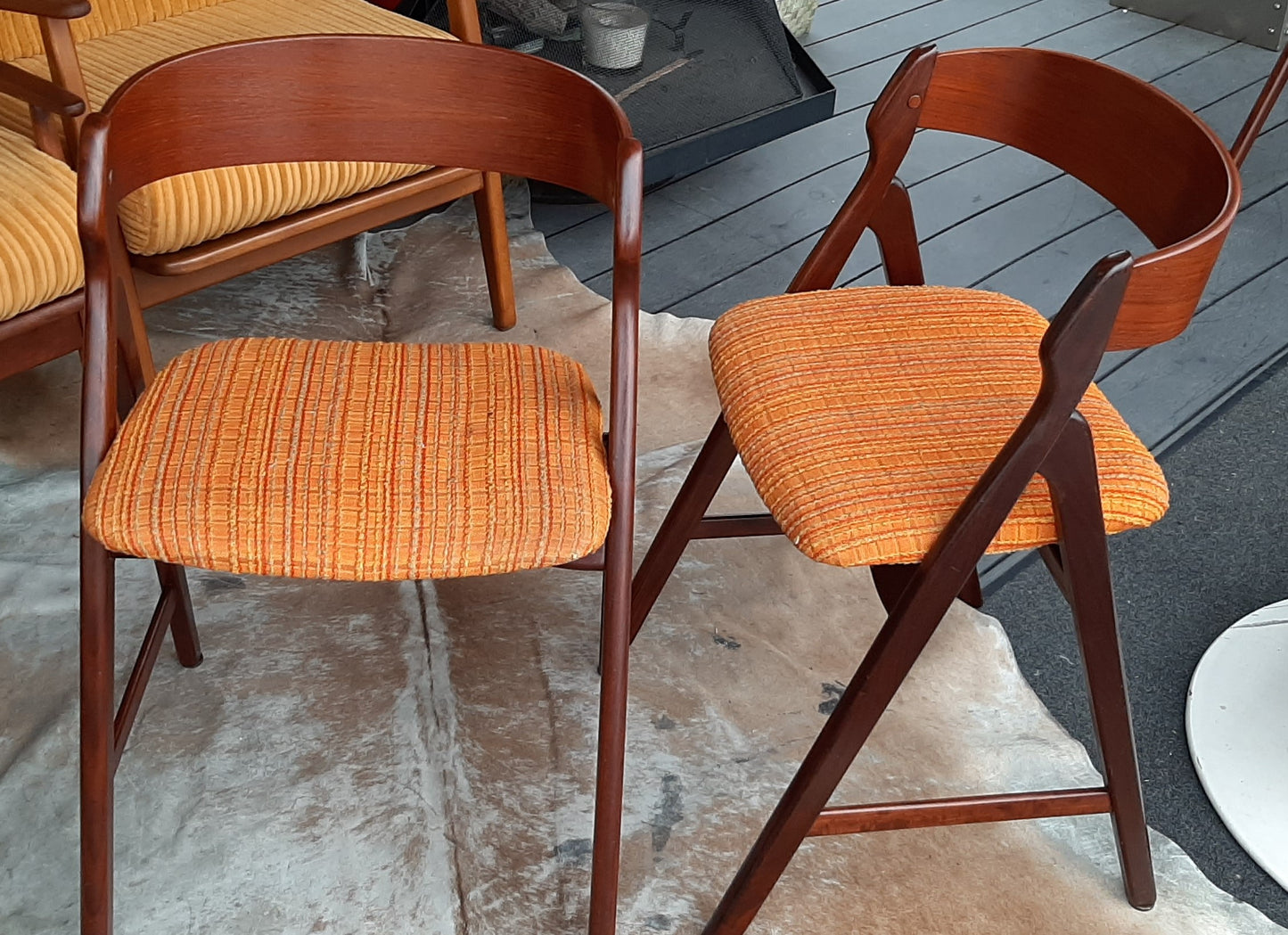 2 Danish MCM Teak Chairs by TH Harlev REFINISHED, PERFECT, each $399 - Mid Century Modern Toronto