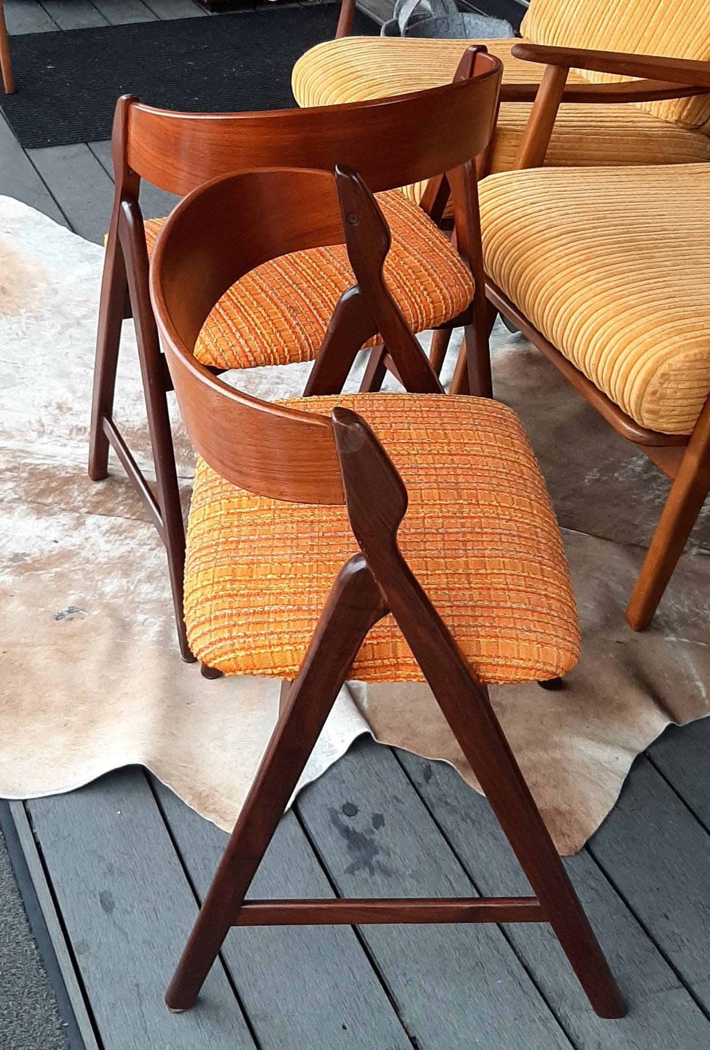 2 Danish MCM Teak Chairs by TH Harlev REFINISHED, PERFECT, each $399 - Mid Century Modern Toronto
