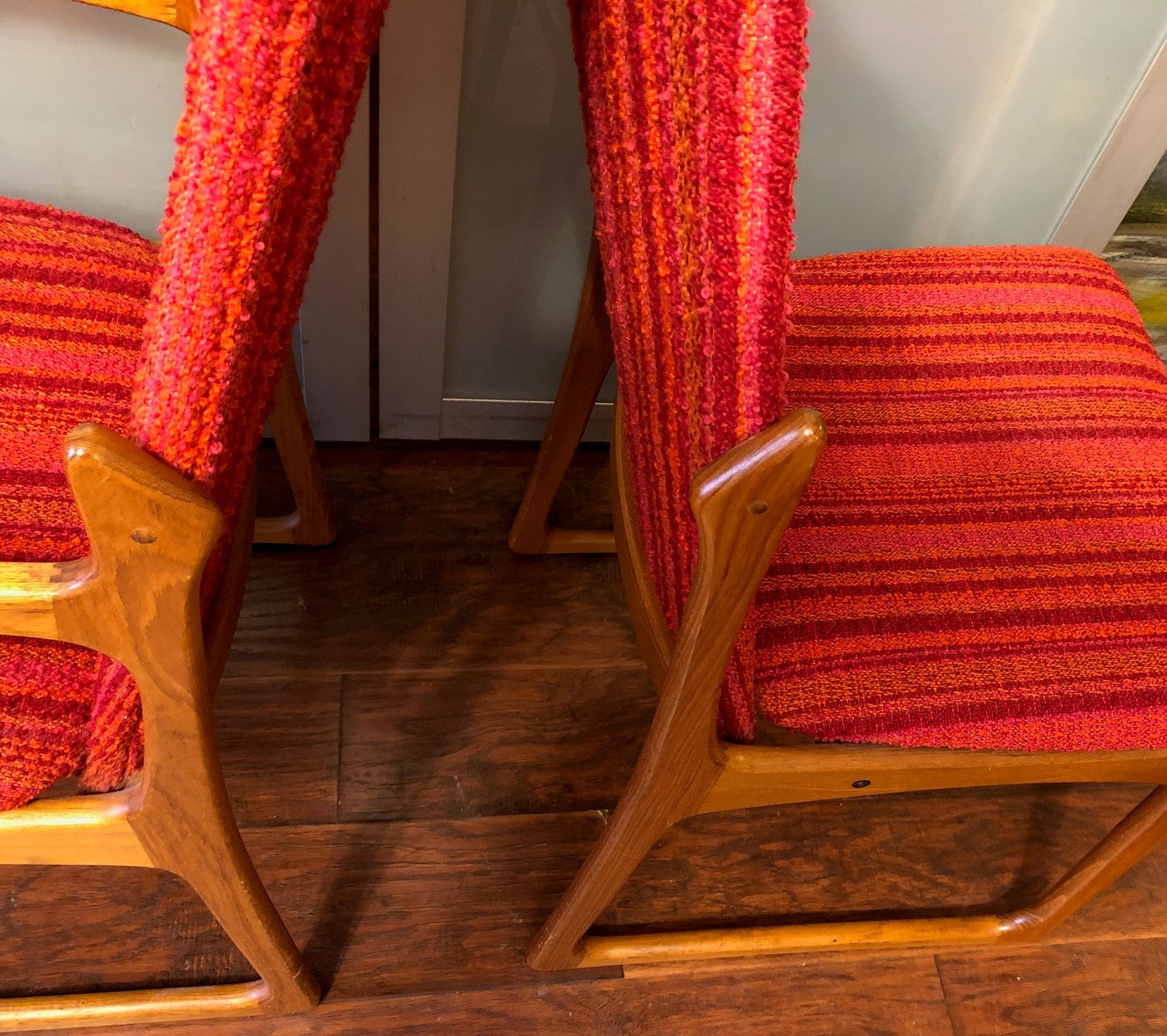 6 Danish MCM Solid Teak Dining Chairs RESTORED by Vamdrup Stolefabrik , each $199 - Mid Century Modern Toronto