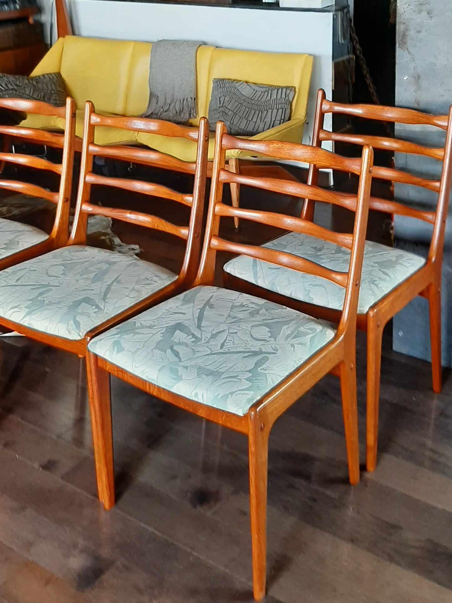 ON HOLD***4 Danish MCM Teak Chairs RESTORED, perfect, each $249 only - Mid Century Modern Toronto