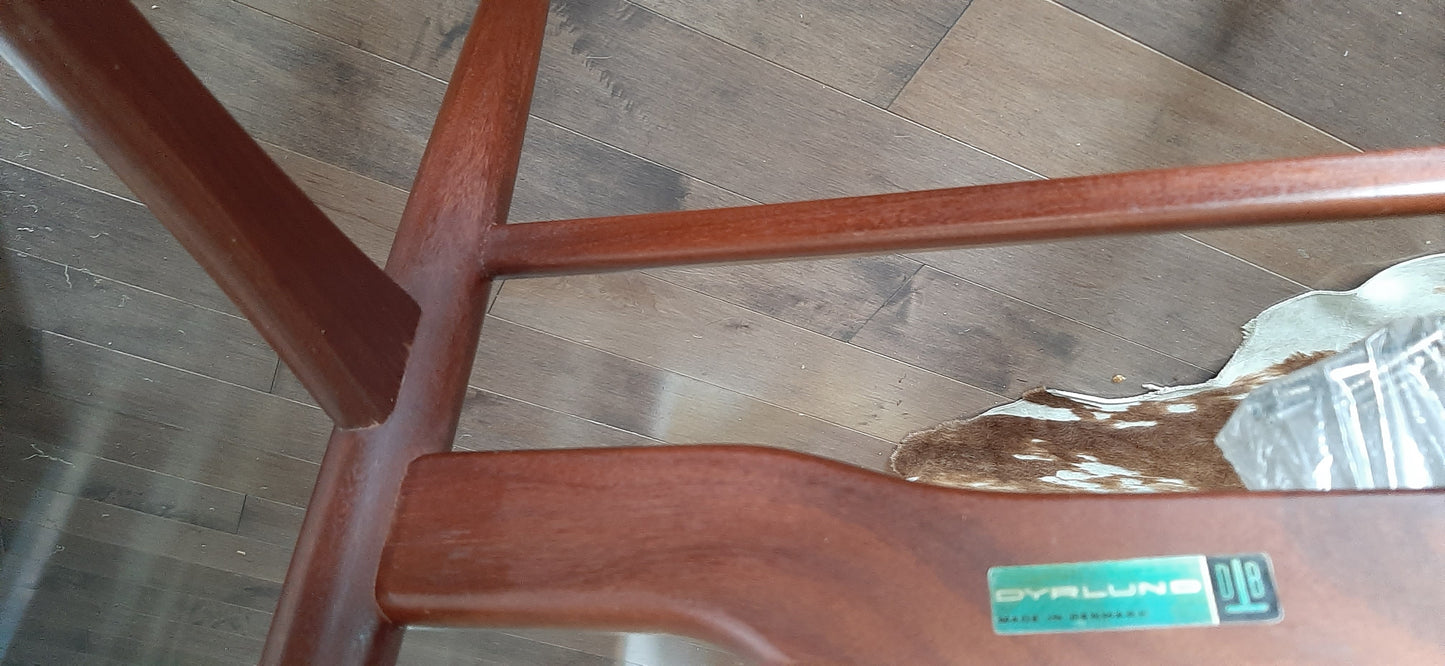 4 Danish MCM Teak Chairs by Dyrlund REFINISHED will be REUPHOLSTERED, each $299, PERFECT - Mid Century Modern Toronto