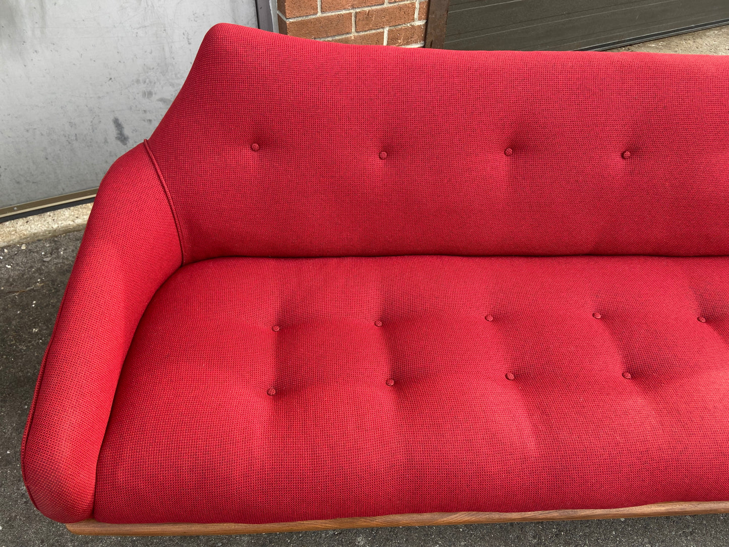 RESTORED Mid Century Modern A. Pearsall Style Gondola Sofa & Lounge Chair