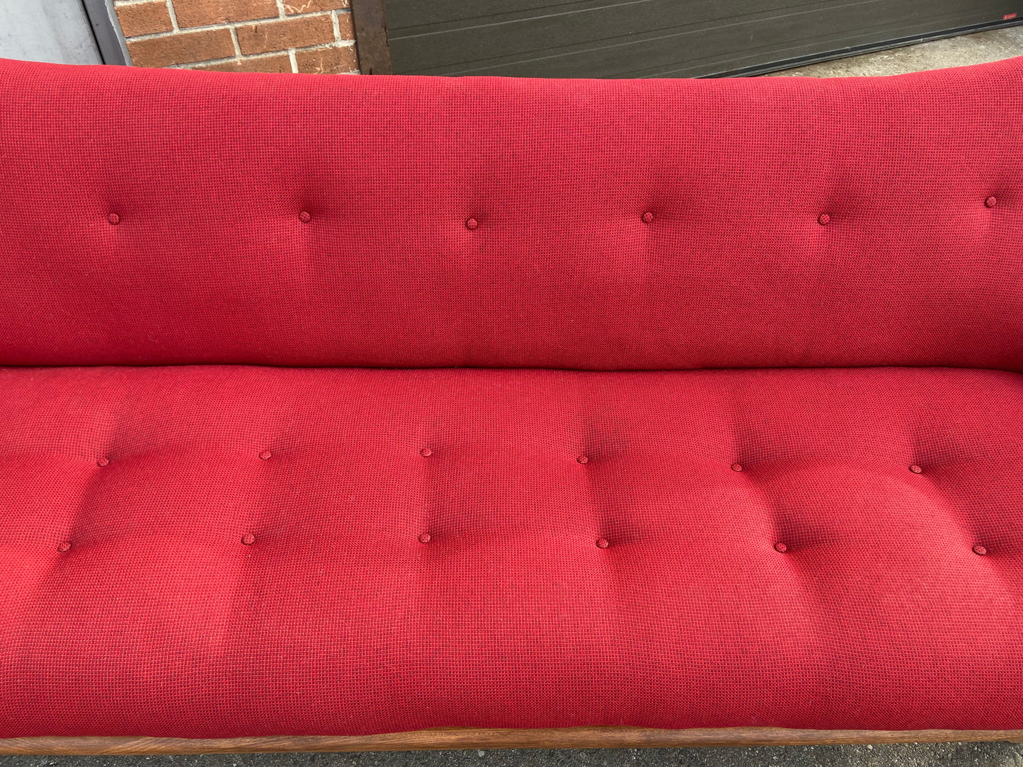 RESTORED Mid Century Modern A. Pearsall Style Gondola Sofa & Lounge Chair