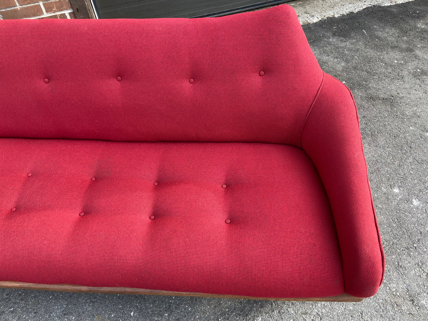 RESTORED Mid Century Modern A. Pearsall Style Gondola Sofa & Lounge Chair