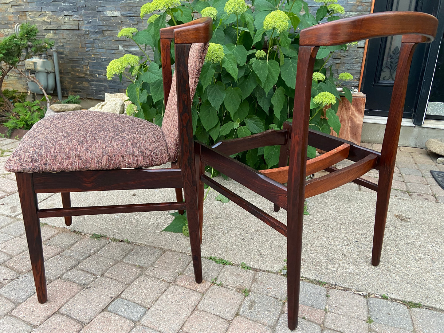 5 REFINISHED Danish MCM Rosewood Chairs by Erik Buch REUPHOLSTERED