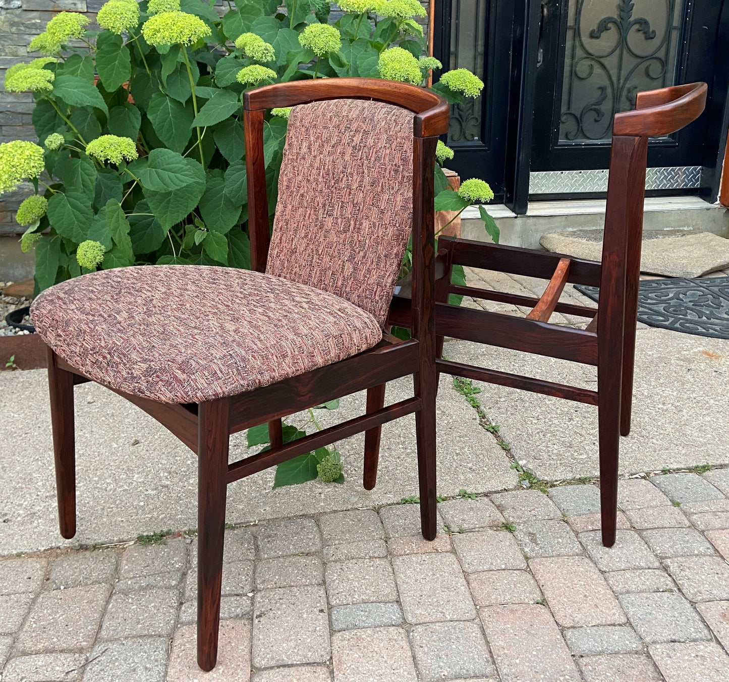 5 REFINISHED Danish MCM Rosewood Chairs by Erik Buch REUPHOLSTERED