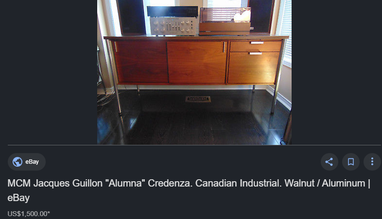 REFINISHED Iconic MCM Executive Walnut Desk L- Shaped by Jacques Guilion PERFECT - Mid Century Modern Toronto