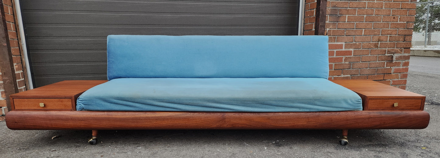 REFINISHED will be REUPHOLSTERED Mid Century Modern A. Pearsall 1709-s Sofa