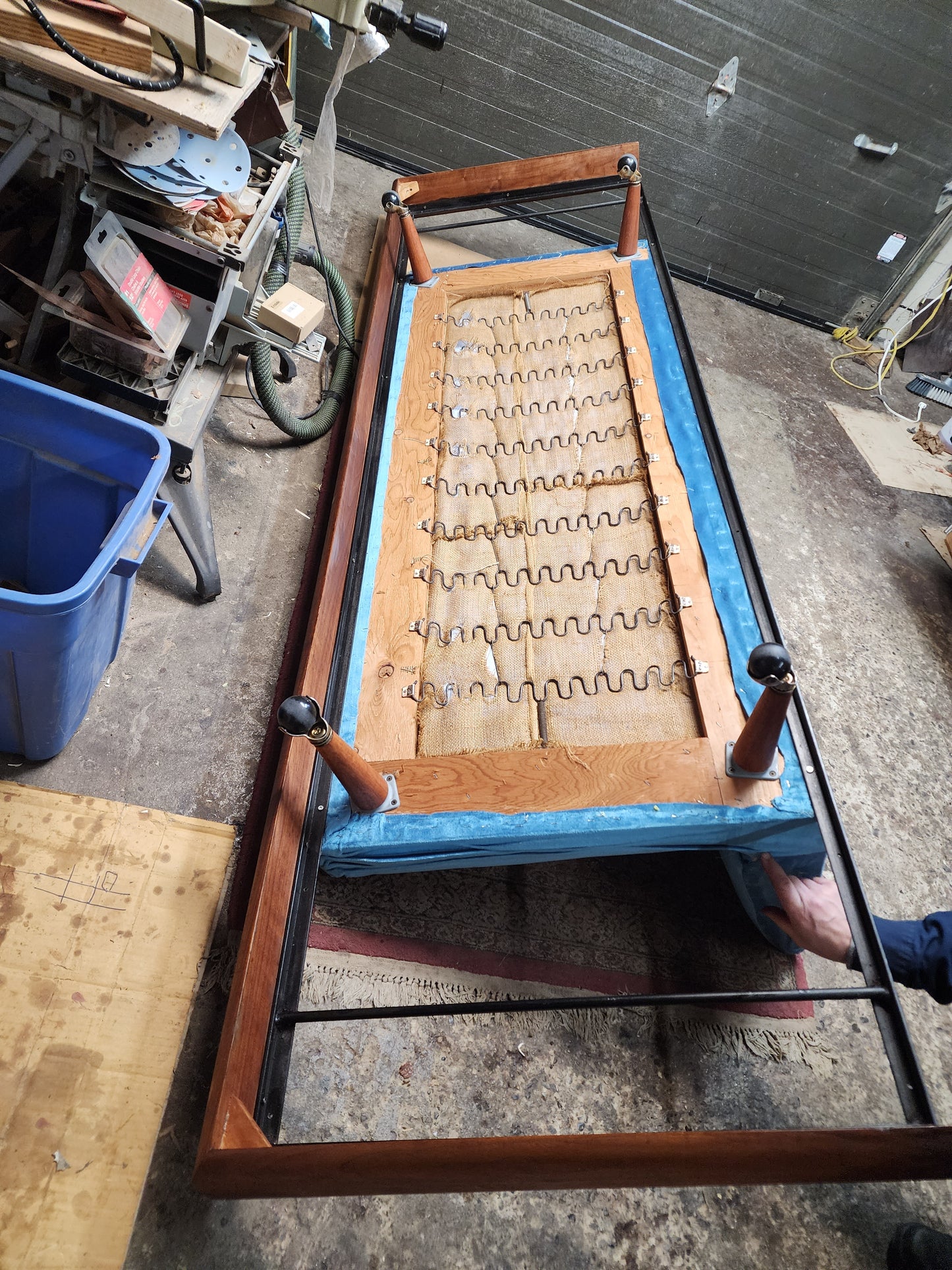 REFINISHED will be REUPHOLSTERED Mid Century Modern A. Pearsall 1709-s Sofa