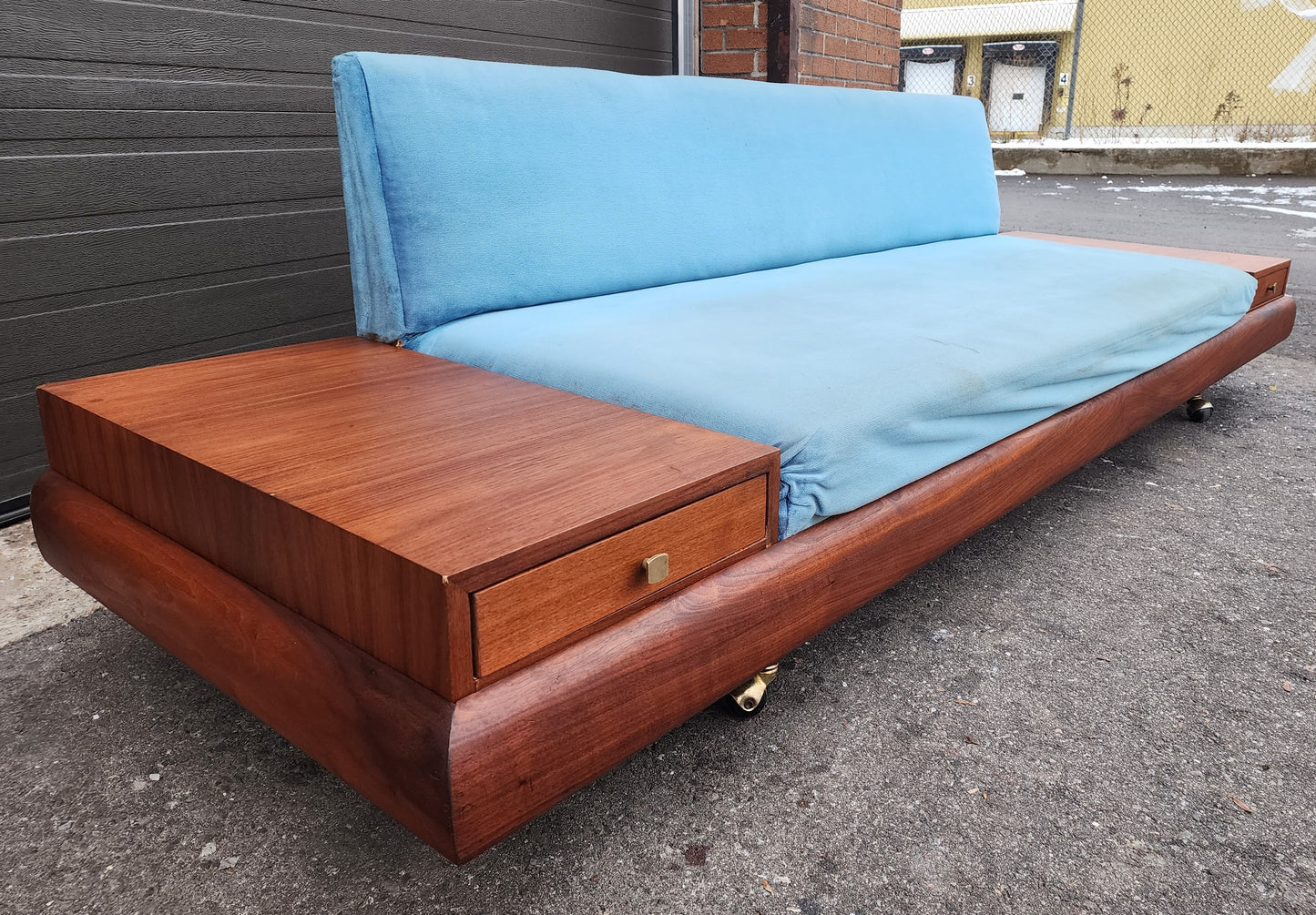 REFINISHED will be REUPHOLSTERED Mid Century Modern A. Pearsall 1709-s Sofa
