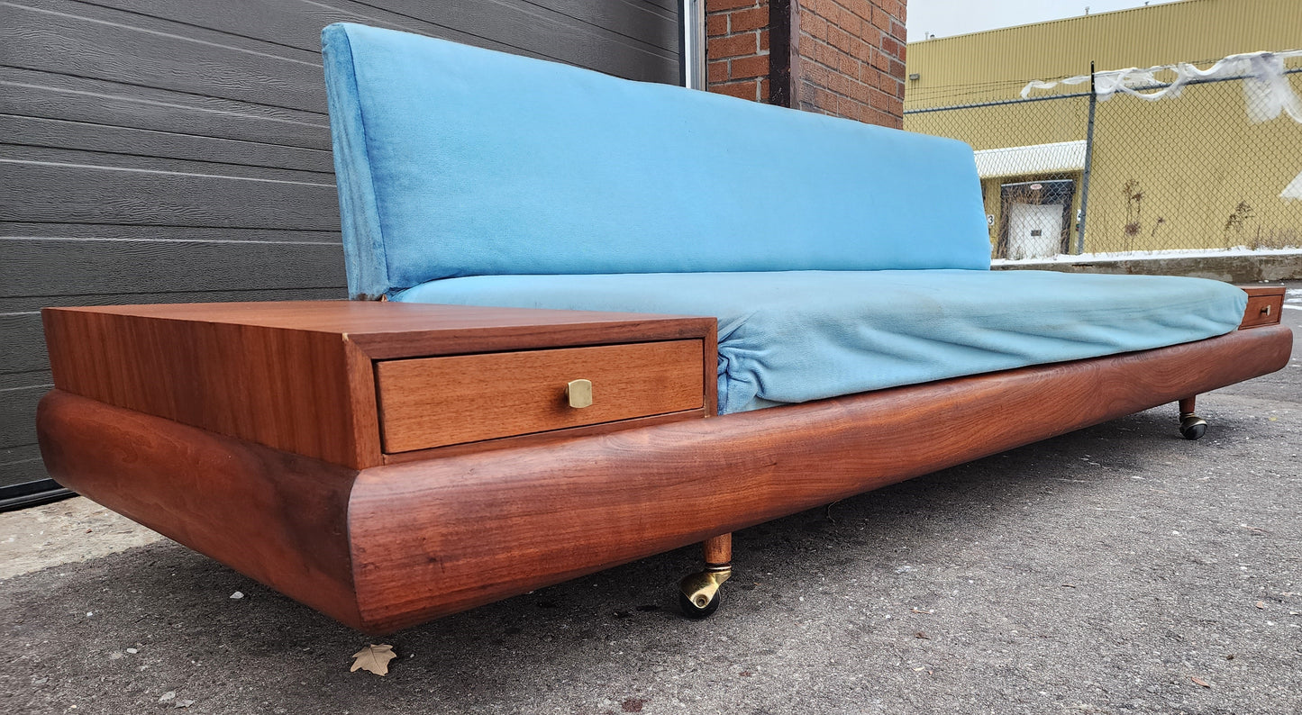 REFINISHED will be REUPHOLSTERED Mid Century Modern A. Pearsall 1709-s Sofa