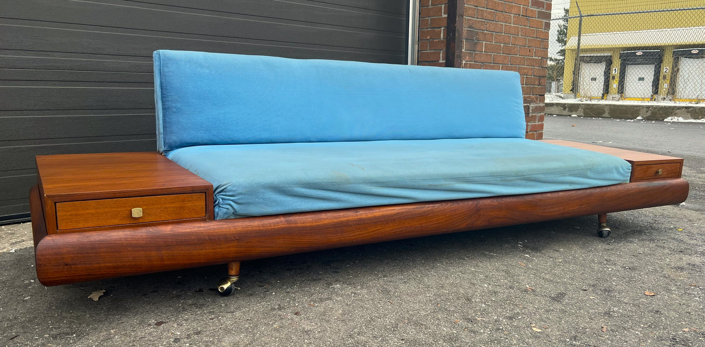 REFINISHED will be REUPHOLSTERED Mid Century Modern A. Pearsall 1709-s Sofa