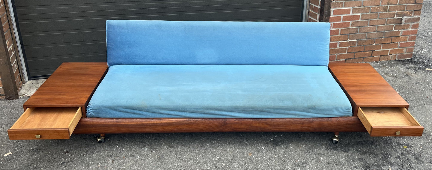 REFINISHED will be REUPHOLSTERED Mid Century Modern A. Pearsall 1709-s Sofa